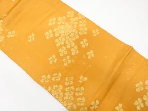 小花模様織り出し　名古屋帯